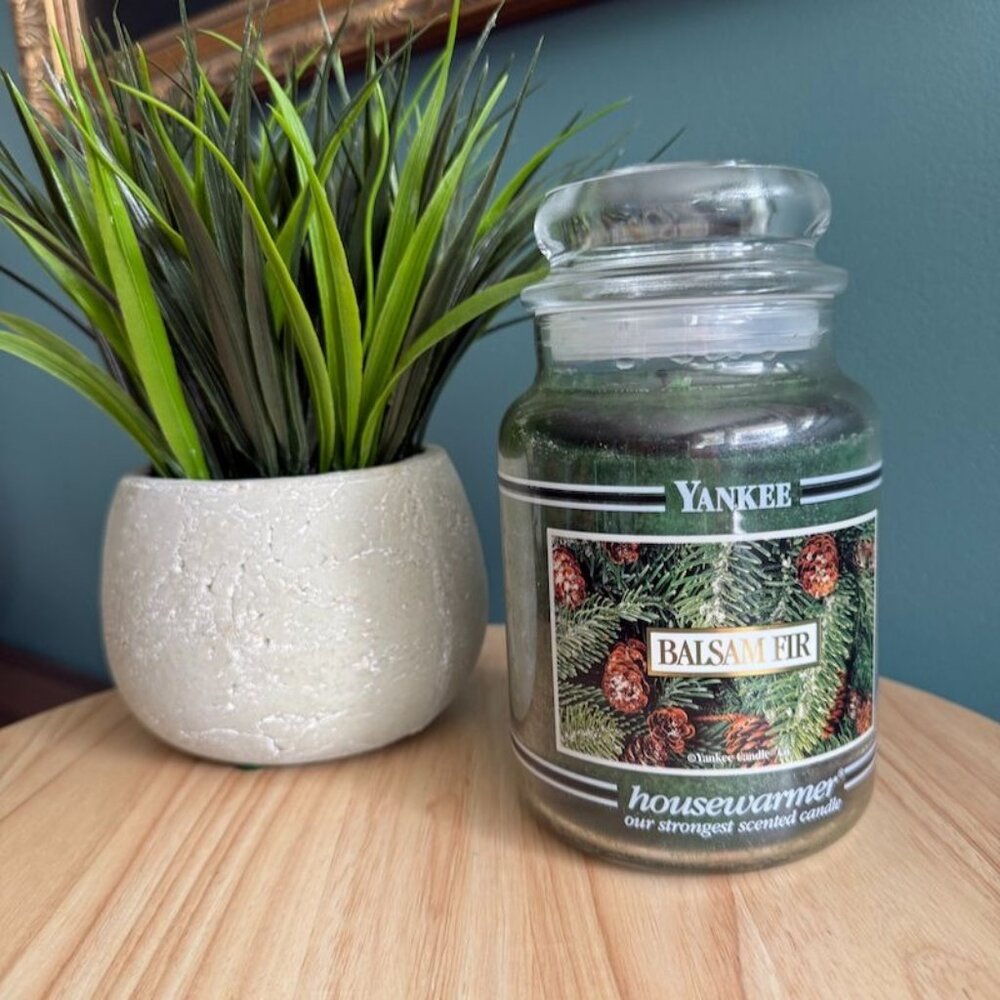 Yankee Candle Balsam Fir Housewarmer 22 Oz Jar Scented Candle Retired
